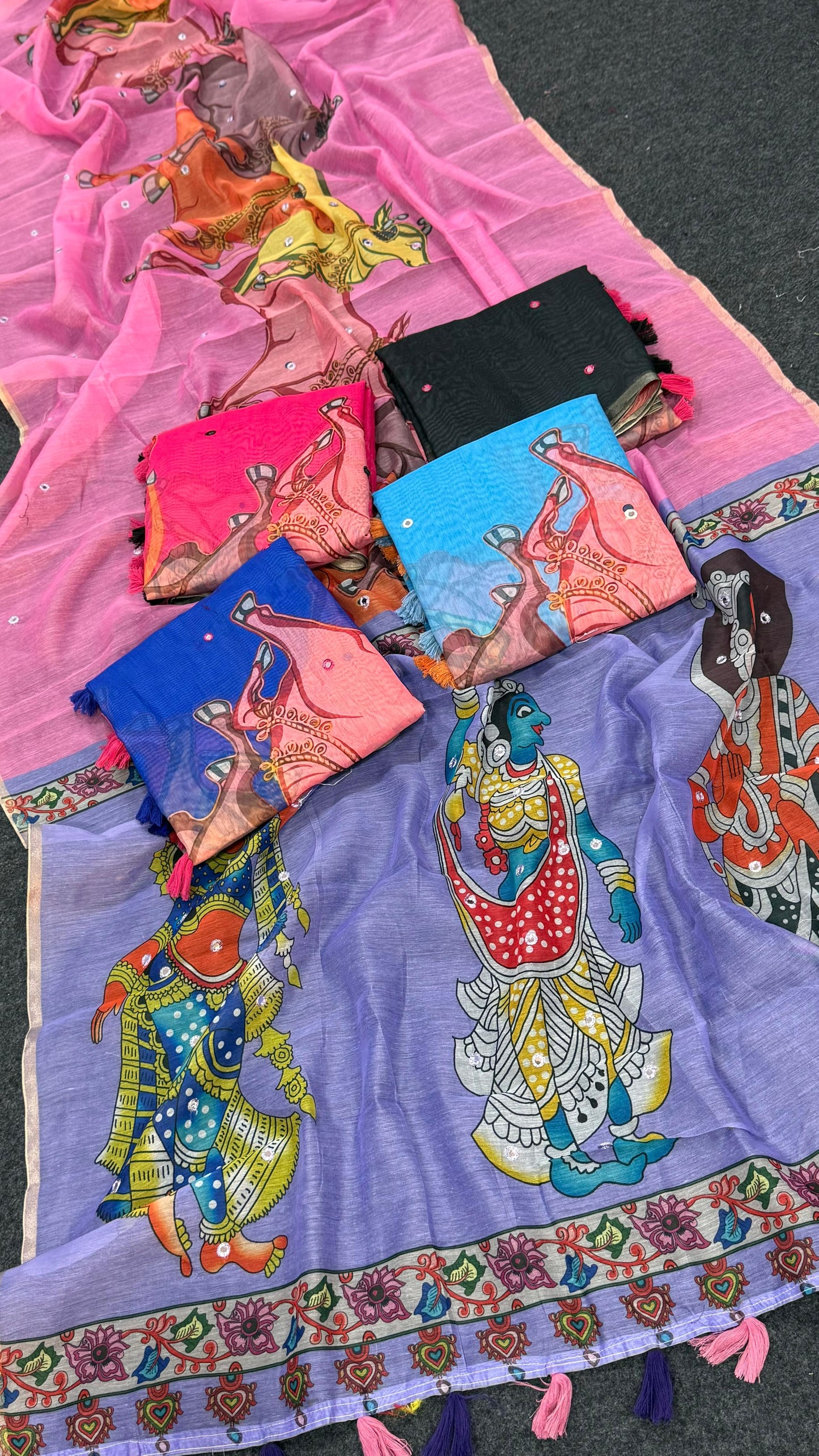Rang Leela Linen Saree