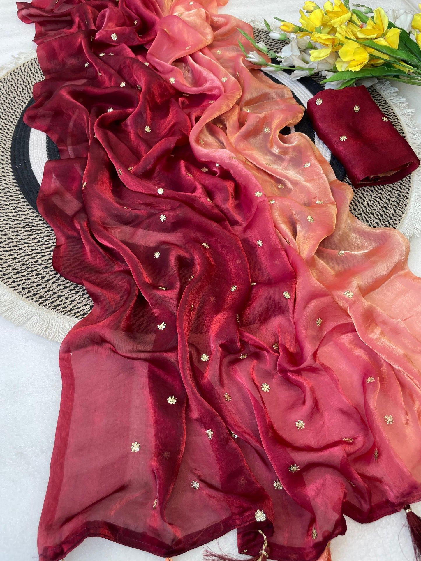 Sunehri Dusk Saree
