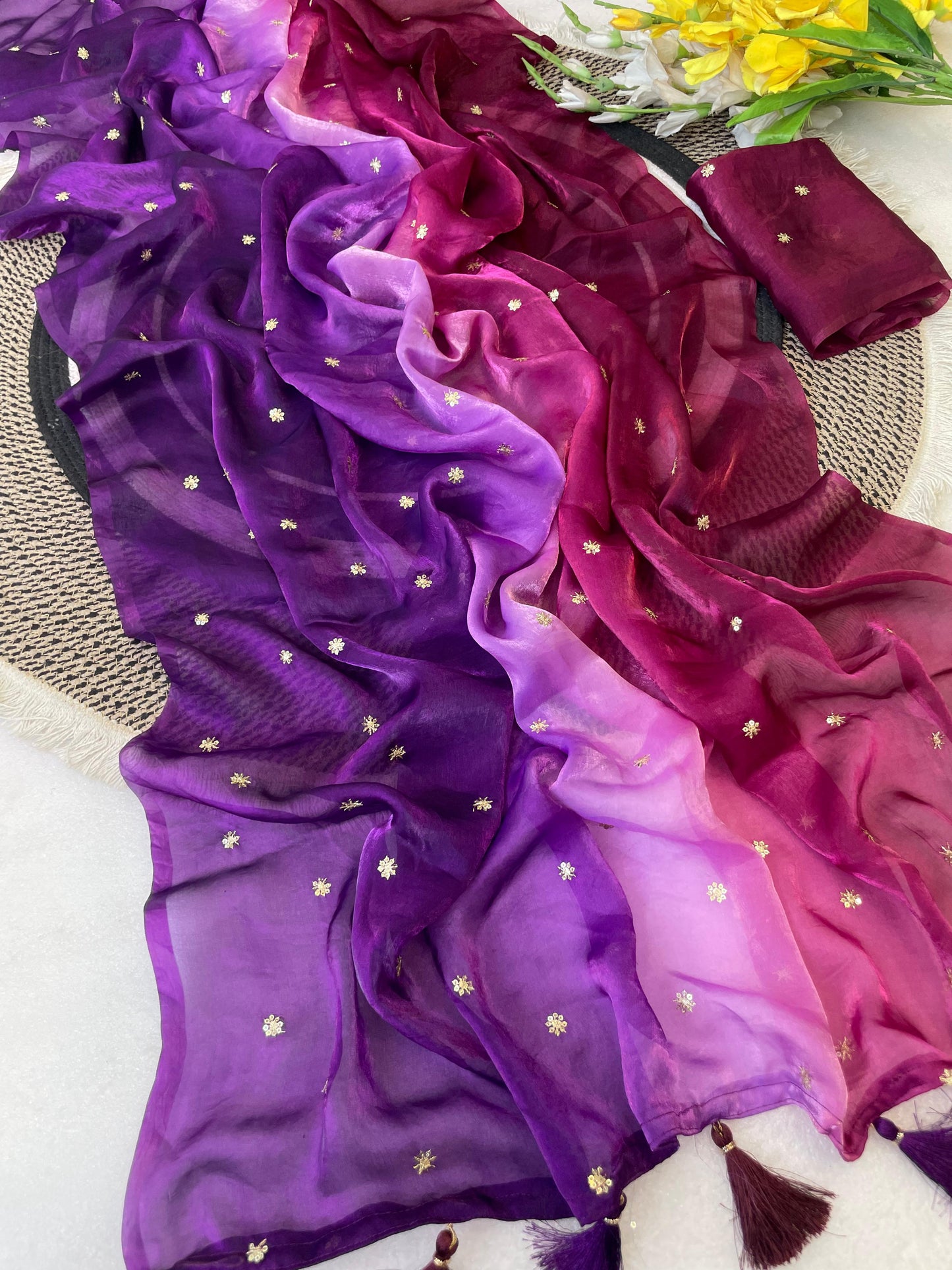 Sunehri Dusk Saree
