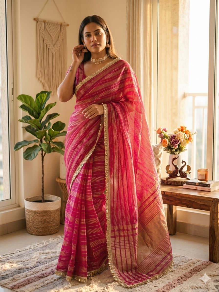 Zareen Sequin Saree