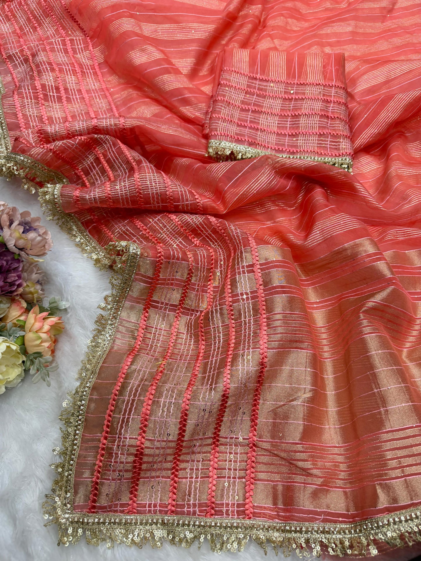 Zareen Sequin Saree