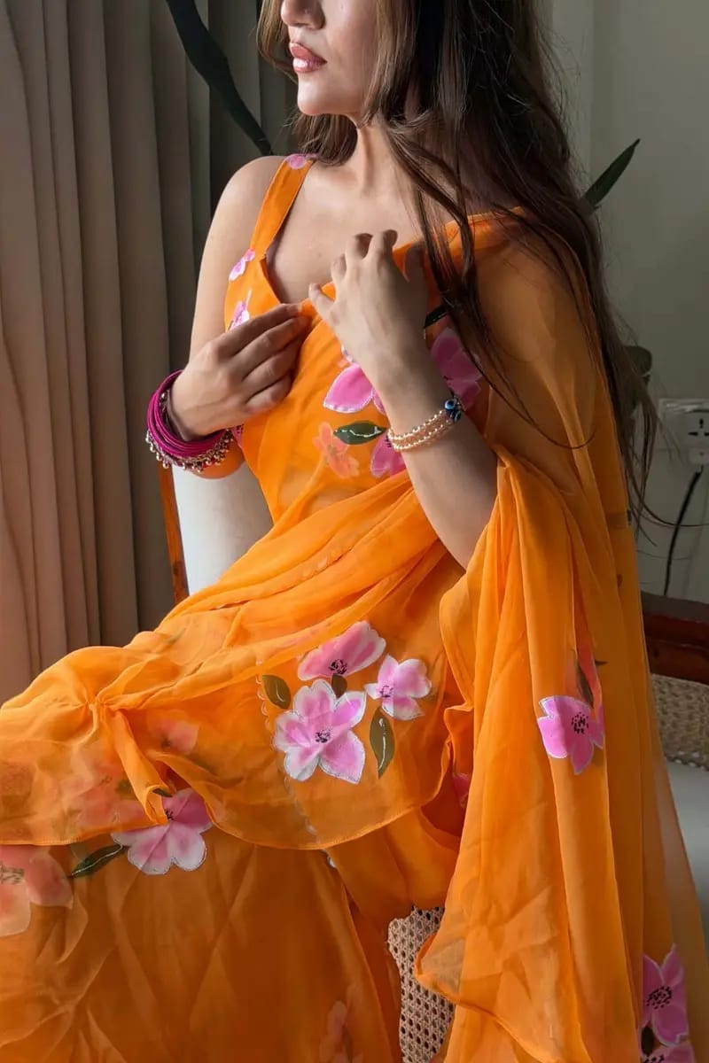 Kinkini Weaves Ready to Wear Lehenga Saree