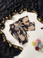 Rangrez Black Mul Saree