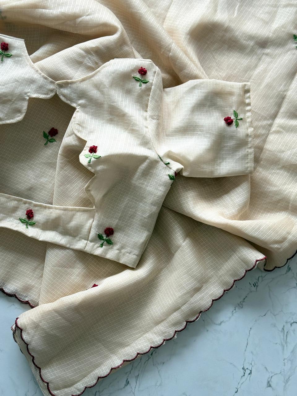 Vintage Rose Saree