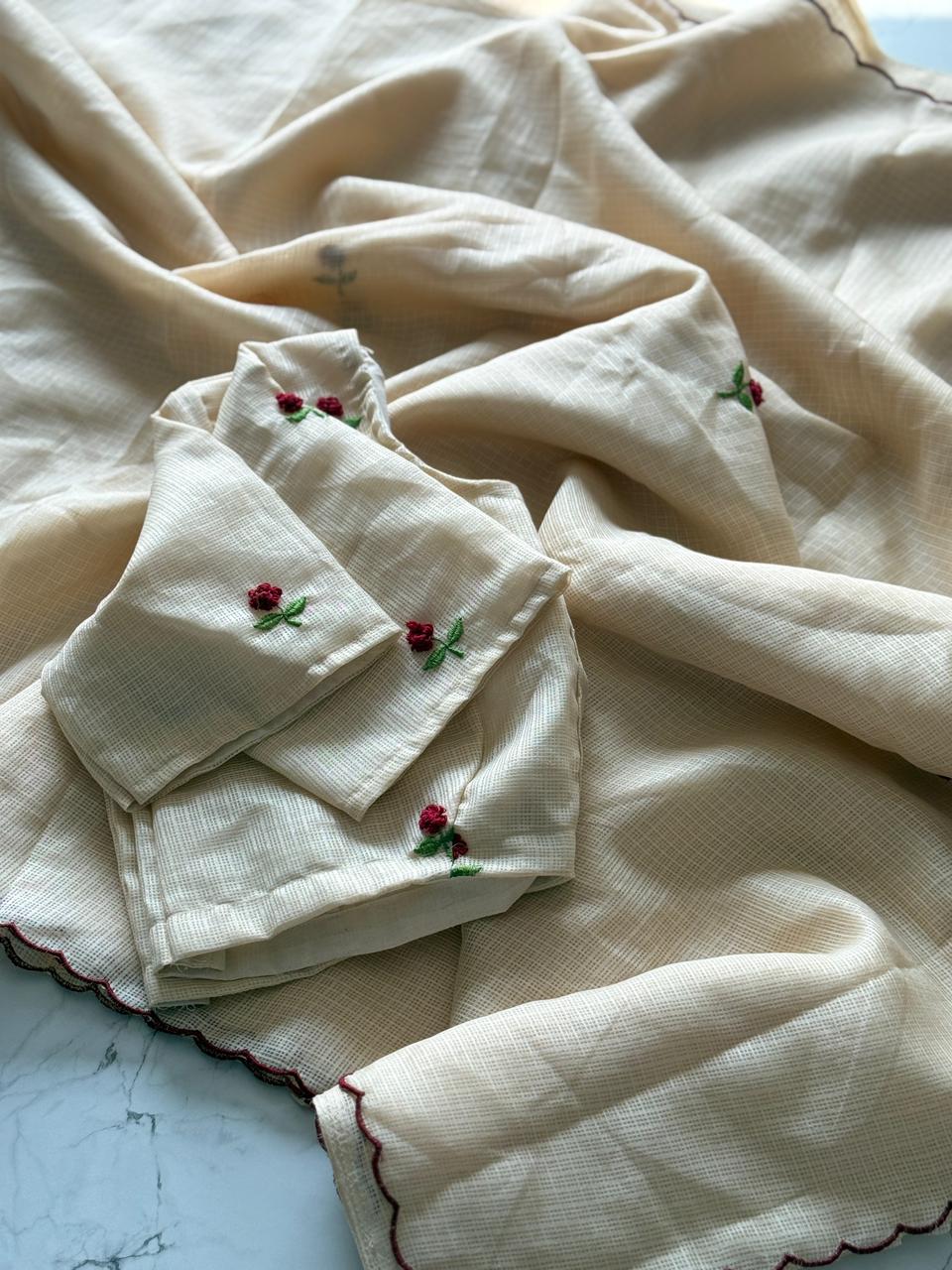 Vintage Rose Saree