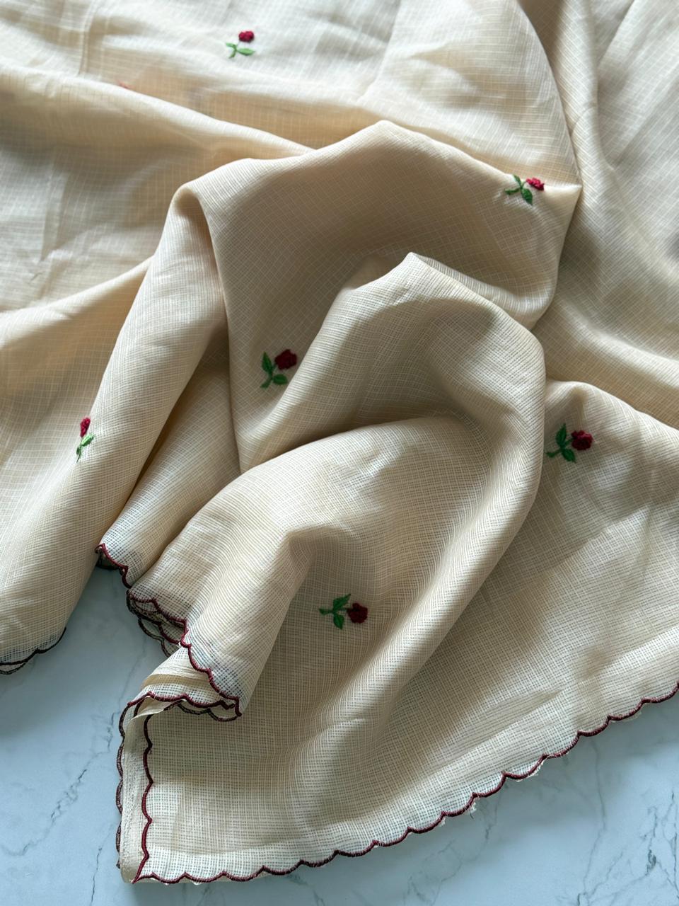 Vintage Rose Saree