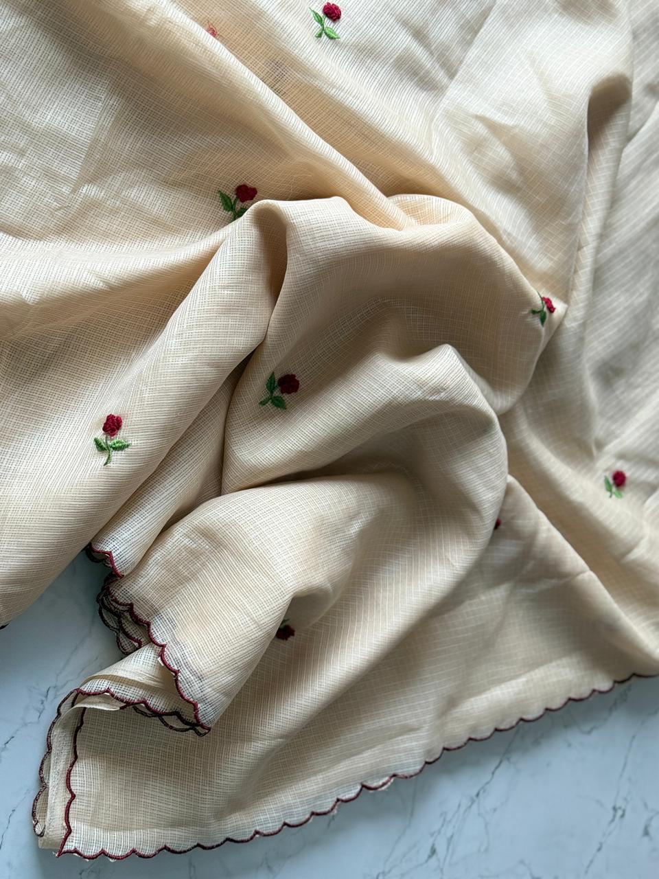 Vintage Rose Saree