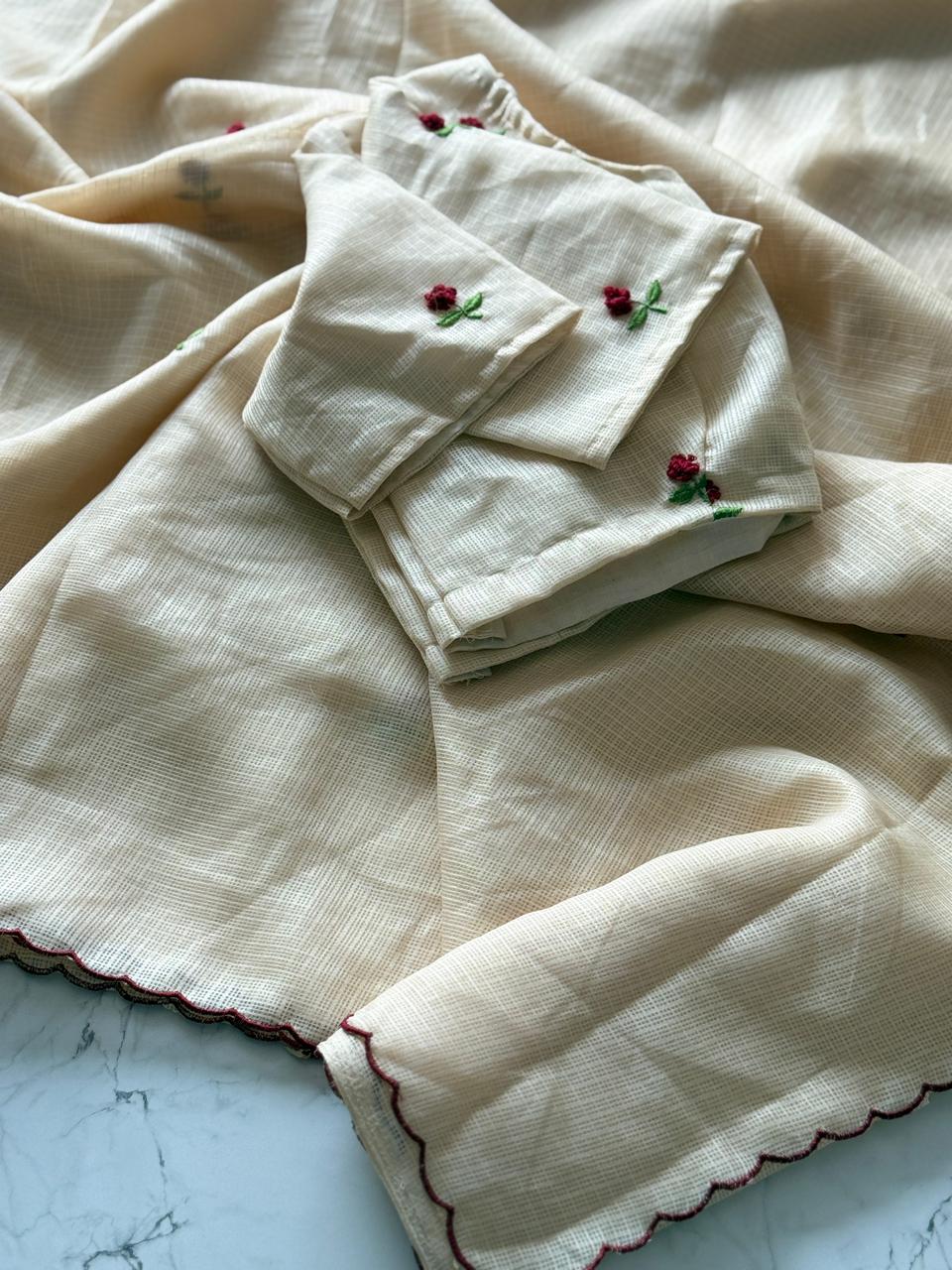 Vintage Rose Saree