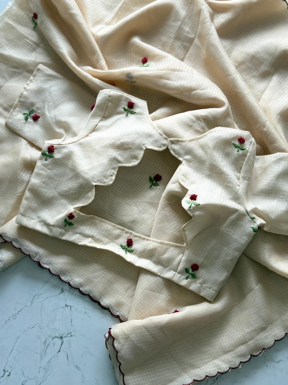 Vintage Rose Saree