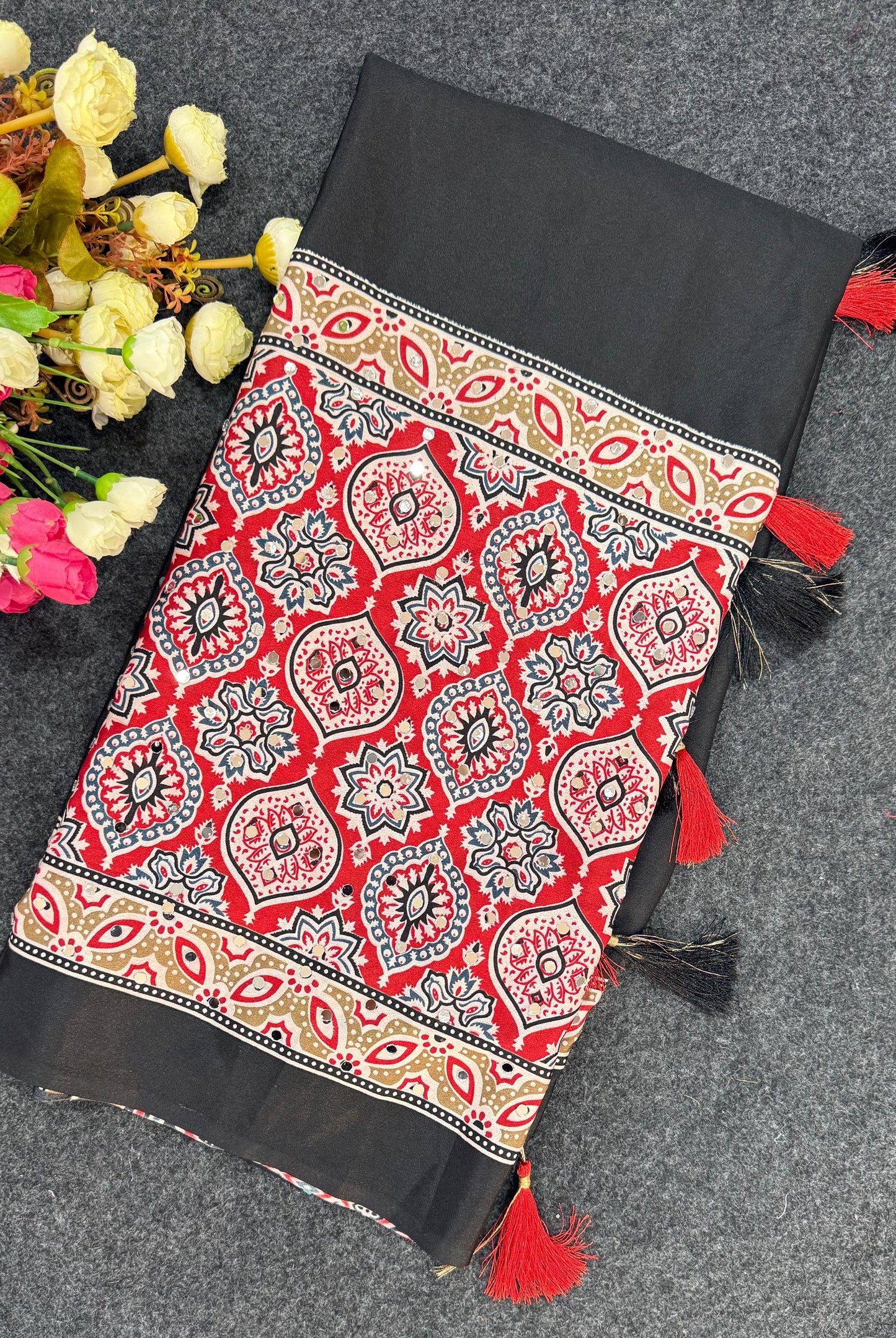 Meher Ajrakh Saree