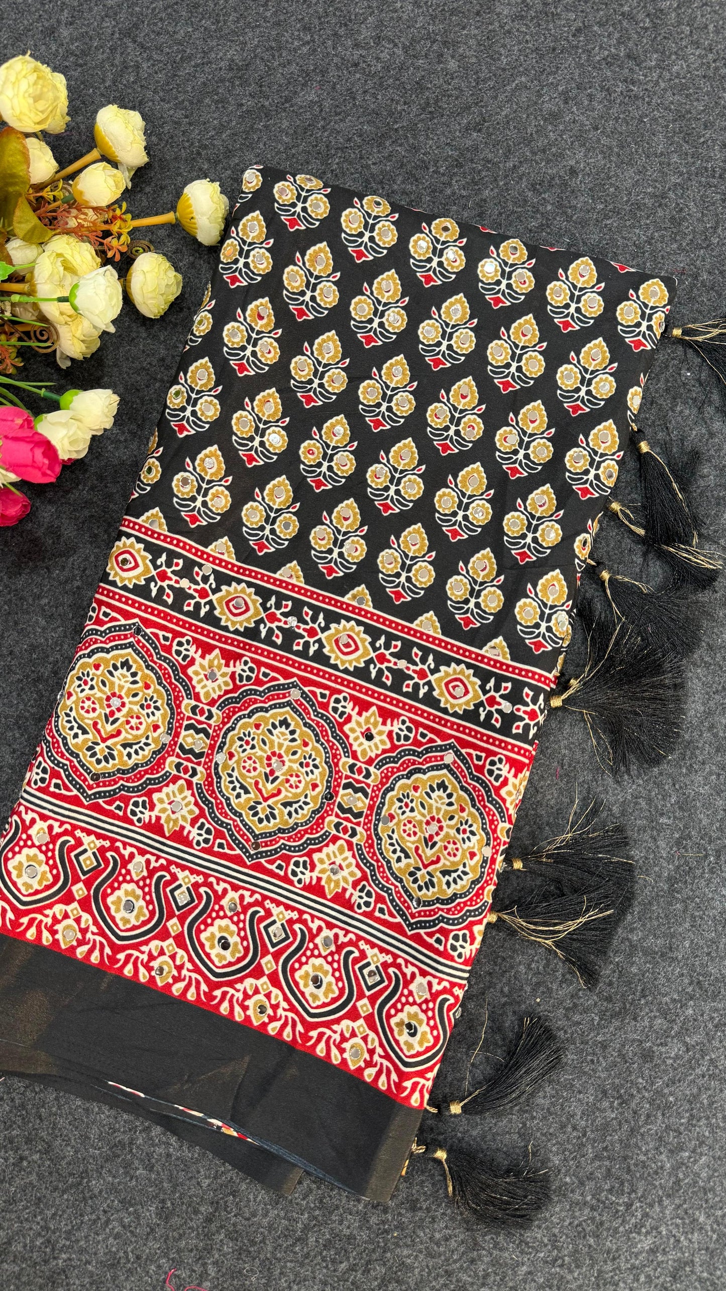 Meher Ajrakh Saree