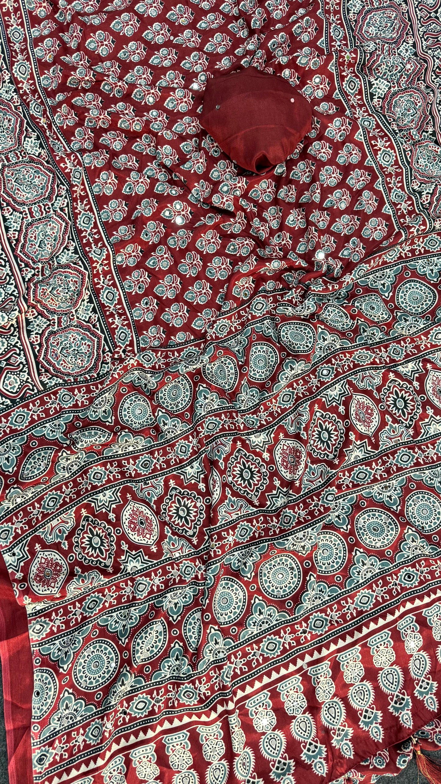 Meher Ajrakh Saree