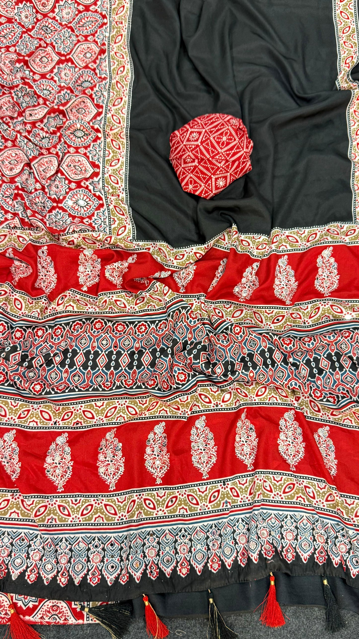 Meher Ajrakh Saree