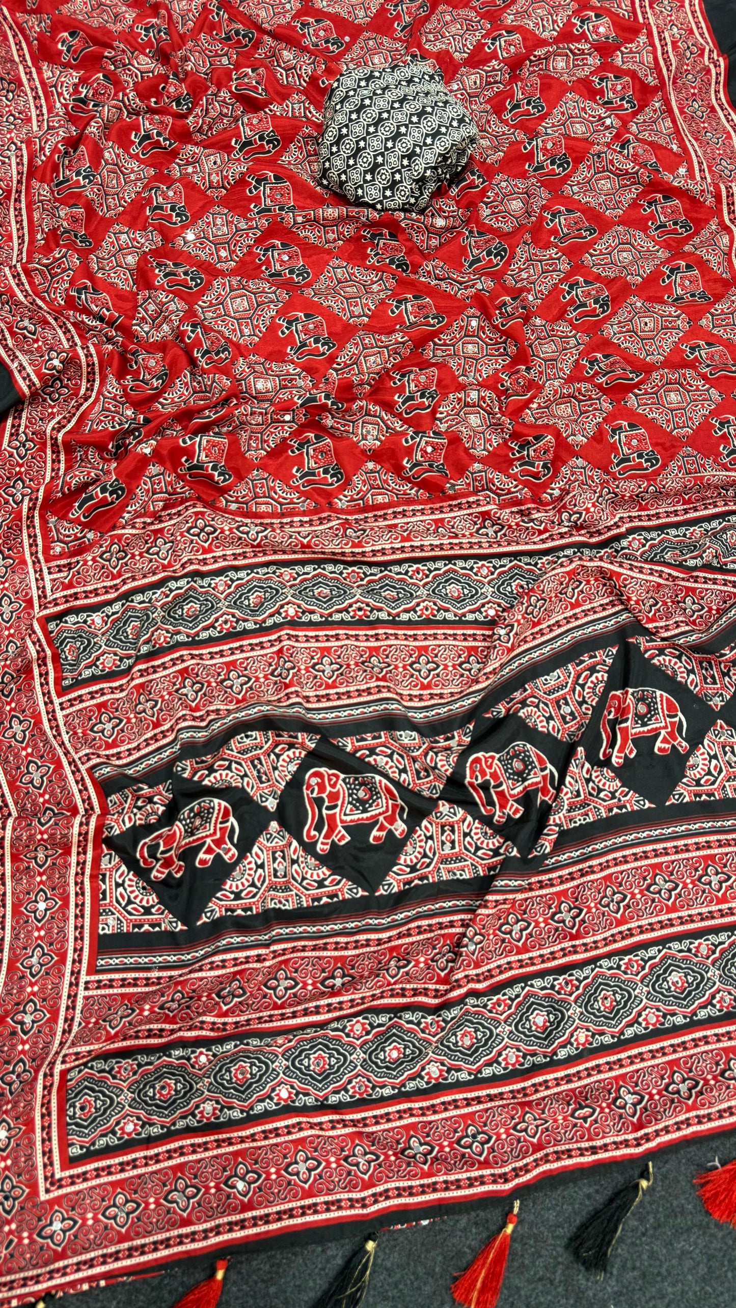 Meher Ajrakh Saree