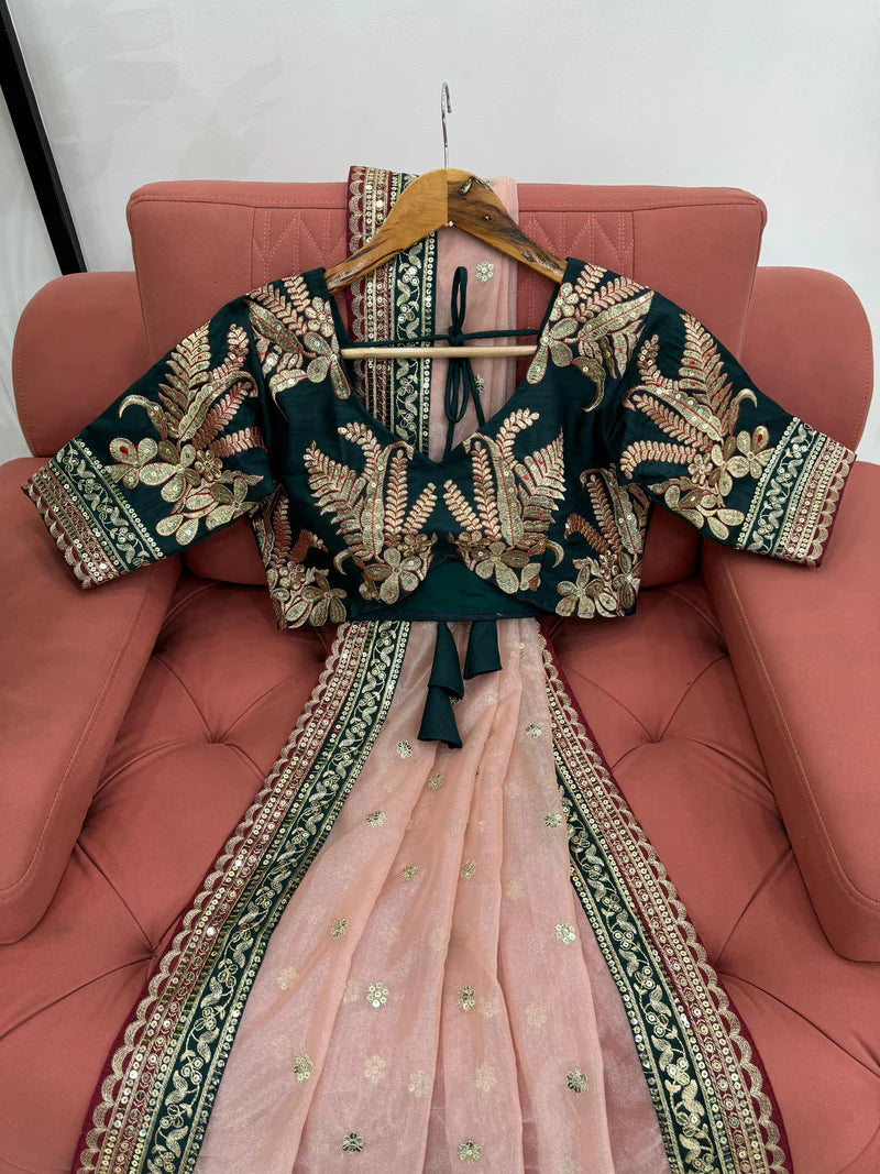 Dual Tone Lagan Saree