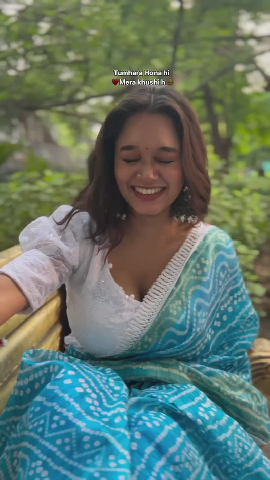 Mulika Bandhej Saree