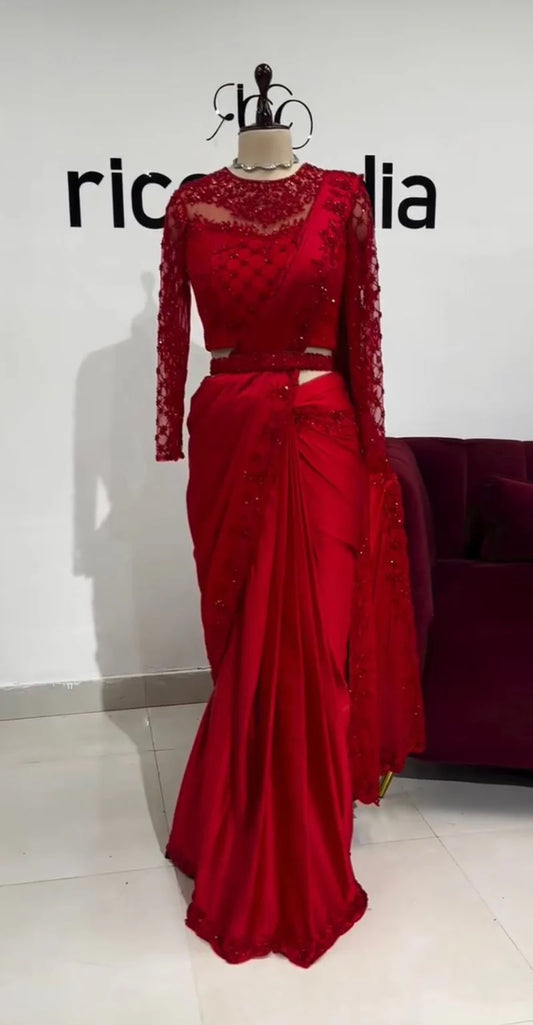 Lavish Black Organza Silk